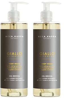 thehotelery.de ACCA KAPPA Giallo Elicriso Body Wash/Duschgel 380ml, Hotelkosmetik, Wellness & Spa, Hotelshampoo, Hotelkosmetik (2x 380ml)