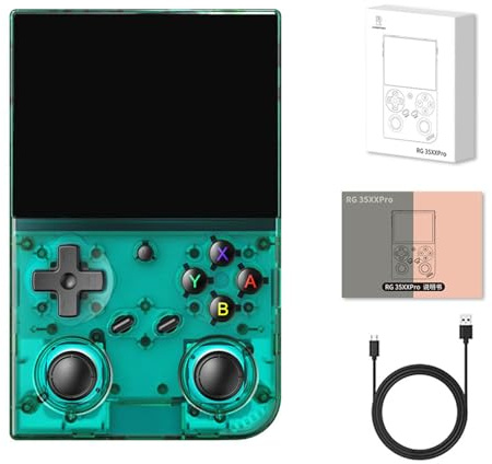 RG35xx Pro Retro Console Portatile, Nuova Console Per Videogiochi Con Wi-Fi Bluetooth Plug-and-play, Regalo Di Natale-cyan||64G