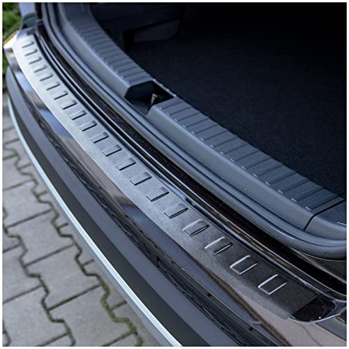 tuning-art Ladekantenschutz passend für Seat Ateca 5FP Cupra Ateca 2016- | Anthrazit V2A Edelstahl Passgenau Abkantung Rostfrei Spezialklebeband Reinigungstuch Montageanleitung