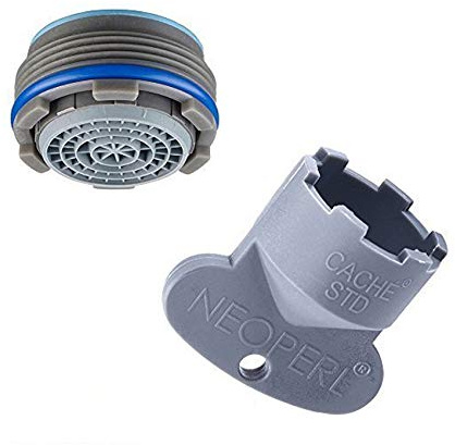 Neoperl Cache Cascade SLC Versenkbarer Filter für Wasserhahn, mit Schlüssel 24 x 1 und Filter