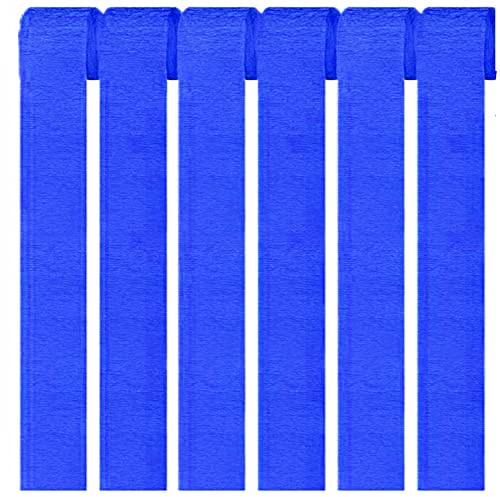 6er Set Krepppapier Dunkelblau kreppbänder Party Dekoration(4.5 cm x 25 m)