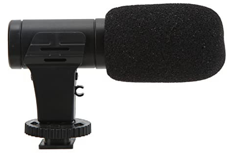 VBESTLIFE Mini-Microphone Universel pour Caméra et Téléphone Portable de 3,5 Mm, Micro Vidéo pour Caméscope, pour Vlog et Conférence en Direct