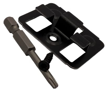FRÜH WPC Clips 6 mm | WPC/BPC Terrassendielen | schwarz | 50 Stück | unsichtbare Terrassenbefestigung, verzinkter Stahl schwarz, WPC, BPC, Terrasse, Schrauben inklusive, 50 Stück
