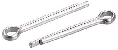 sourcing map 5Stk. Geteilter Splint 2.5mm x 20mm 316 Edelstahl Klipp Befestigung für Automobilindustrie Mechanik Silber