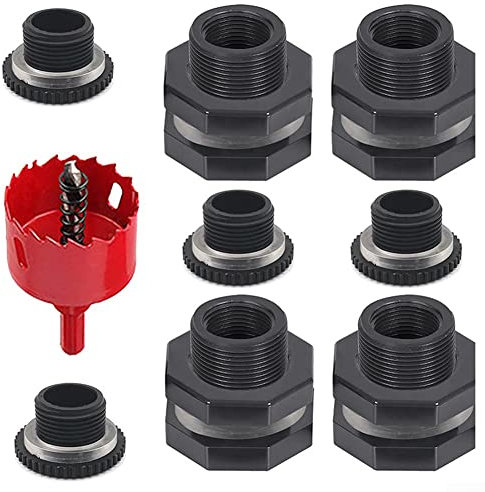 Kit de raccord de cloison de 1,27 cm pour raccords de réservoir de pluie