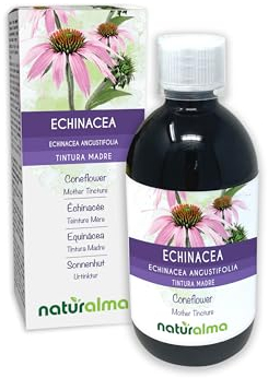 Echinacea (Echinacea angustifolia) radici Tintura Madre analcoolica Naturalma - Estratto liquido gocce 500 ml - Integratore alimentare - Vegano