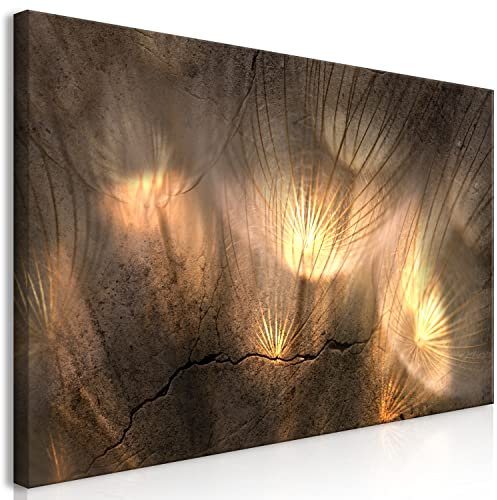 murando - Akustikbild Pusteblume 80x40 cm Bilder Akustikschaum Hochleistungsschallabsorber Schallschutz Leinwand 1 tlg Wandbild Raumakustik Schalldämmung b-C-10133-b-a