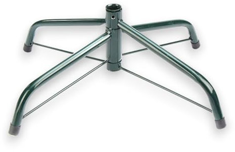 Generico Aurora Store Base per Albero di Natale in Ferro 50 cm per Alberi Artificiali da 180 cm - Foro Diametro 2,5 cm - Ø 25mm - Supporto Gommini Antiscivolo, Colore Verde