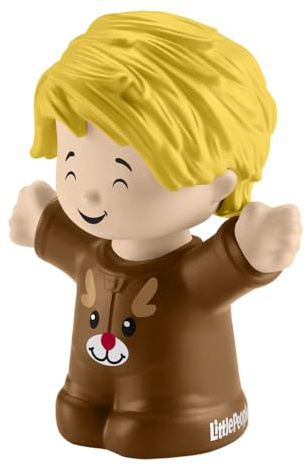 Replacement Part for Fisher-Price Little-People Advent Calendar Christmas Playset - HGP72 ~ Replacement Little Boy Figure Wearing Brown Reindeer Outfit ~ Works Great with Many Sets!