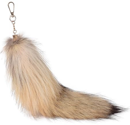 Nocyclonic Fuchsschwanz Anhänger fox tail Fuchsschwanz Anhänger etwa 43cmFuchsschwanz-Schlüsselanhänger, Anhänger, Frauen, Schlüsselanhänger, Pompoms, Schlüsselanhänger (6)