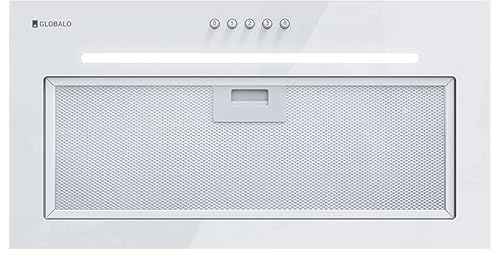GLOBALO hotte aspirante encastrable, hotte aspirante de cuisine avec meuble bas, hotte aspirante encastrable, meuble bas de cuisine série en acier peint, Latapio 60.1 White