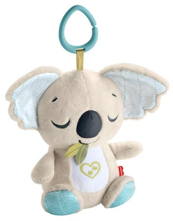 Fisher-Price Baby-Spielzeug für unterwegs Koala-Spieluhr, Plüsch-Spieluhr mit weißem Rauschen und Musik für Neugeborene ab einem Alter von 0 Monaten, JBD65