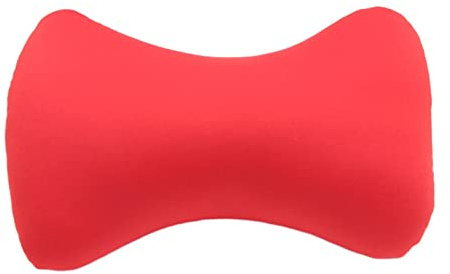 FytStycale Cuscino per La Schiena con Microsfere, Supporto per Il Collo, Cuscino a Rullo, 38x20 Cm, Rosso