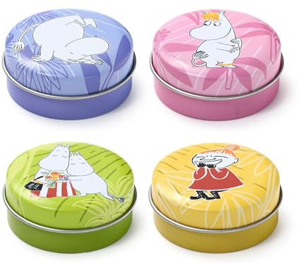 Puckator Moomin & Tammi Lippenbalsam in einer Dose – Lippenpflegestift Balsam Chapstick Holiday Essentials für Frauen Familie – Lipbalm Feuchtigkeitspflege Peeling Creme – Pretty Cute Lip Blam Bam