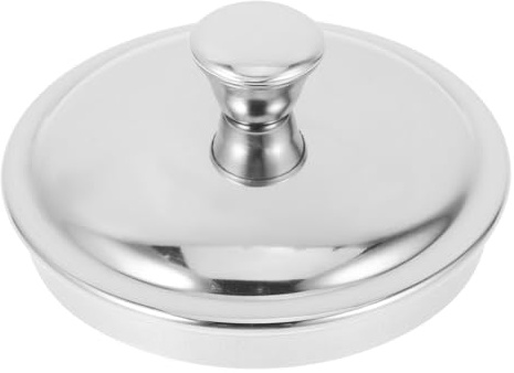Amosfun Tapas De Acero Inoxidable para Tazas De Té Redondas para Bebidas Frías y Calientes Tapa De Cocina