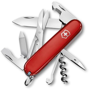 Victorinox Taschenmesser Companion, 16 Funktionen, Multitool, Taschenwerkzeug, Inkl. Schere, Schraubendreher, Kugelschreiber, Swiss Made, Rot