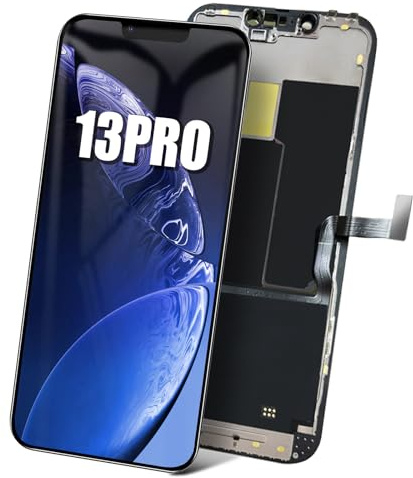 DTD Écran pour iPhone 13 Pro LCD 6.1 Remplacement pour iPhone 13 Pro, écran pour iPhone 13 Pro, Compatible avec A2638, A2483, A2636, A2639, A2640