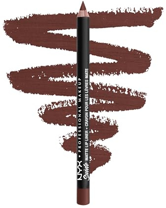 NYX PROFESSIONAL MAKEUP Matte Suede Lip Liner, Velvety-Smooth, Long-Lasting Formula For A Defined Lip Makeup Look - The OG Brew (Brown)