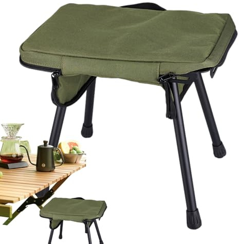lisutupode Campingpallar för vuxna | Sits för utomhusbruk med maximal vikt på 80 kg, hopfällbar campingpall | för trädgård bak strand vandring backpacking resor