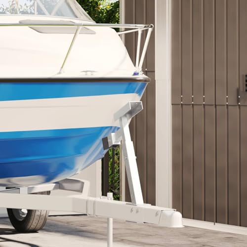 Runheo Treuil avec support d'arceau pour remorque de bateau en acier galvanisé, réglable en hauteur de 62 à 72 cm, charge de 500 à 1000 kg, convient pour treuil, rouleau de chelle, roue jockey et