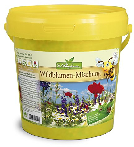 N.L.Chrestensen Wildblumenmischung für 100-200 m2 bienenfreundliche Weidemischung