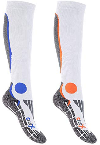 CFLEX dam män 2 par Running Kompressions-knästrumpor