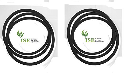 ISE® Courroie d'entraînement et courroie de pont de rechange pour Husqvarna CTH 191 Remplace les références 532 40 50-75 et 532 40 20-09