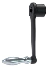 HALDER 24330.0130 Manivelle en acier Noir 100 mm x 12 mm