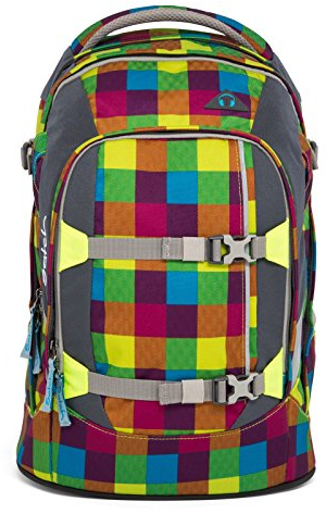 Satch Set Beach Leach Schulrucksack Pack Regenhülle blau