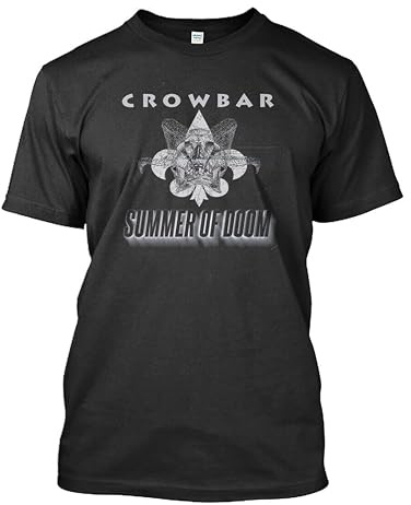 WDEUIL Best Crowbar Summer of Doom Sludge Metal American Band T-Shirt Size S-2XL BlackMedium