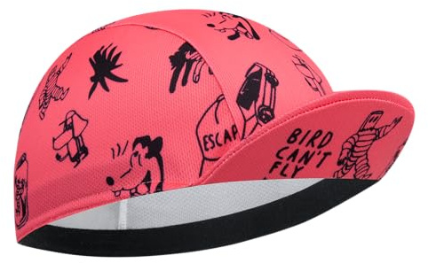 Cappellino Ciclismo Uomo in Poliestere - Berretto Sottocasco Traspirante con Protezione UV e Fascia Assorbente, Copricapo Sportivo per Bici da Corsa, Mountain Bike e Attività Outdoor(Unisex)