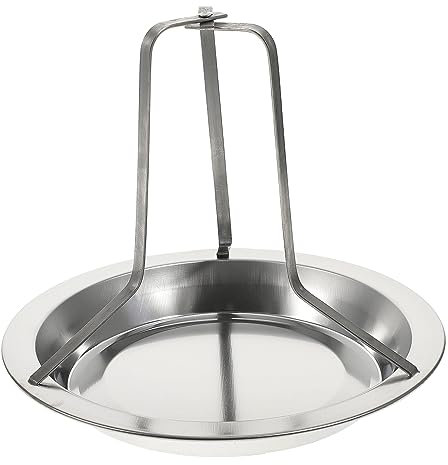 VALICLUD Grilled Chicken Plate Outdoor Camping Stainless Steel Barbecue Rack for Chicken Rotisserie for Picnic Barbecue Grill