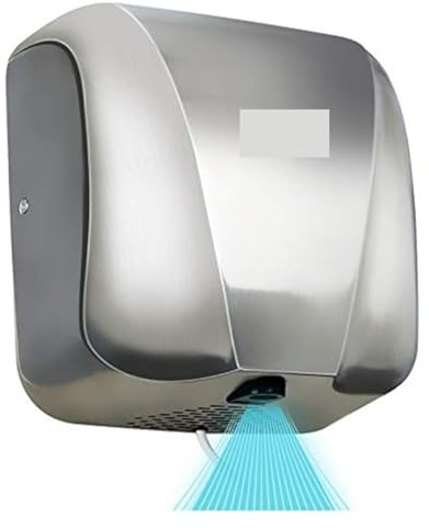 JOXLOVER Asciugamani, Asciugamani Commerciali Automatici for bagni Asciugamani Elettrico Compatto ad Aria Calda Commerciale for impieghi gravosi in Acciaio Inossidabile da 1800 W per la casa