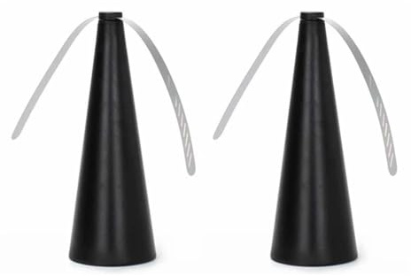 Flugavvisande fläkt. Myggmedelsfläkt USB- eller AA-batteridriven insektsflugeavvisare fläktar bärbar skadedjursbekämpning for camping picknickfest Flugfläkt för utomhusbruk(Battery Black 2PCS)