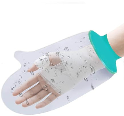 WQNNQW Duschschutz Hand, Gipsschutz Wasserdicht Arm, Duschschutz Arm, Schutz für Die Dusche, Weich und Bequem – Wiederverwendbar