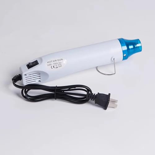 LeTkingok Pistola de Calor de Cerámica de 220V y 300W, Minipistola de Aire Caliente Portátil de 200°C para Manualidades con Arcilla, Calentamiento y Modelado de Arcilla Polimérica DIY