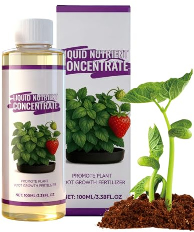 Nutrienti Per Piante | Forniture Naturali da 100 ml - Fertilizzante Liquido Nutriente - Per Giardinaggio Crescita Piante Da Interno Fiori Verdura Frutta Propagazione