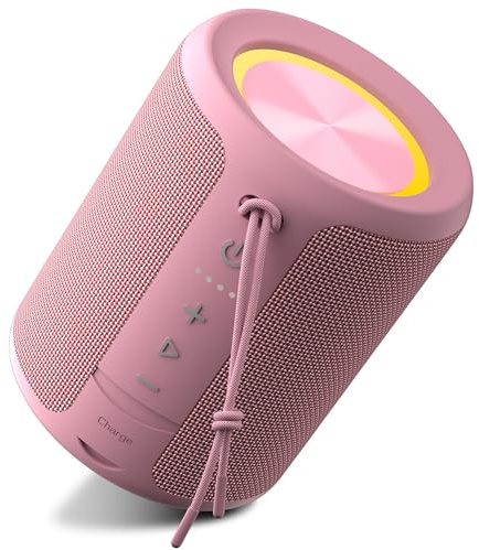 Ortizan Bluetooth Speaker mini, Portable Wireless Bluetooth Speakers With Led Light, Louder Volume & Enhanced Bass, IPX7 Waterproof, 30H Playtime, Durable Loud Outdoor Speaker for Travel, Sport