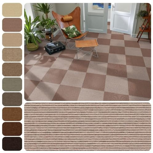 Tretford Interland Teppich Teppichfliesen 50x50 cm selbstliegend