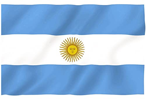 Bandera Argentina con Ojales, Asta Nacional Argentina para Eventos, 90x150cm