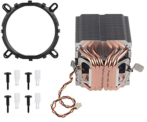 6 - Heatpipe CPU Cooler for LGA 1156/1155/1150/775, High - Efficiency CPU Radiator with U - Shaped Heat Pipes, Low - Noise 22 dBA Cooling Fan, Includes Mounting Kit