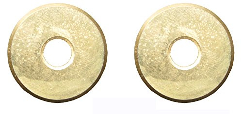 2 St眉ck Wolframkarbid-Fliesenschneider scheibe 7/8 Zoll, Premium-Qualit盲tsstandard (5000 m Keramikfliesen Schneidleistung), Titanbeschichtet, Fliesenschneidrad 22 mm 2er-Pack