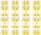 TUPARKA 24 piezas de papel Corona de oro del rey partido de la hoja de oro corona coronas del casquillo del sombrero de la celebración del cumpleaños del bebé ducha accesorios de fotos (6 estilos)