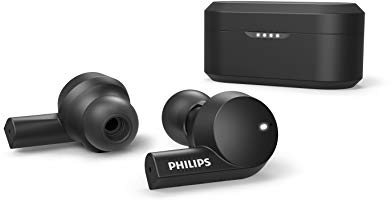 Philips T5505Bk/00 Écouteurs Intra - Auxriculaires sans Fil Bluetooth (Réduction de Bruit Active Hybride, Mode Aware, 2 Microphones, Hauxt-Parleurs 8 mm, Charge Rapide) Noir - Modèle 2020/2021