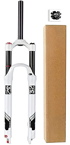 Mountain Bike Federung Luft Vorderrad Gabel 26 27,5 29 Zoll, Magnesiumlegierung 1-1/8 Gerader Gabelschaft MTB Fahrrad Vordergabel Federweg 140 Mm,Shoulder controla,29inch