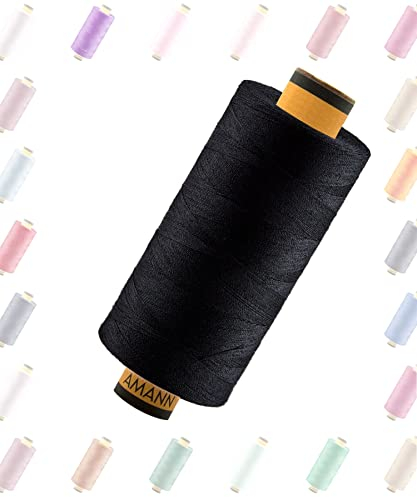 Nähmit - Amann Nähgarn Stärke 120 - Allesnäher 1000m Nähmaschinengarn Universal Nähgarn (01-4000)