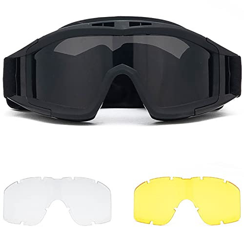 Ruiqas Anti-Beschlag-Brille, Militär-Airsoft-Brille, taktische Schutzbrille für Jagd, Radfahren
