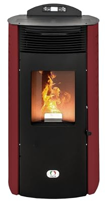 STUFE A PELLET ITALIA Siberia Aria New 18 KW Canalisée WiFi - Poêle à Air Ventilé Efficacité 91% Chauffe 180m² Autonomie 30h Programmable 5 Vitesses Garantie 24 Mois