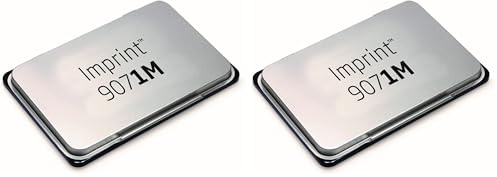 Imprint Handstempelkissen 9071M für den täglichen Bedarf zu Hause und im Büro – 1 Stempelkissen schwarz, robuster Metalldeckel, wasserbasierte Tinte, Größe 9 x 5 cm, optimal für Handstempel geeignet
