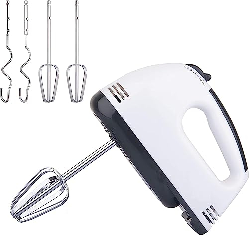 SQUADO Batteur électrique 180 W mixeur 7 vitesses pétrisseur double fouet, en acrylonitrile butadiène styrène